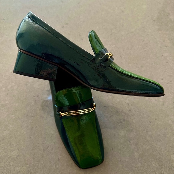 MARC JACOBS Uptown loafers [NEW] - GREEN - Size 36; I’m usually a size 37 - Picture 5 of 8